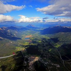 Flugwegposition um 16:02:27: Aufgenommen in der Nähe von Gemeinde Paternion, Österreich in 2395 Meter